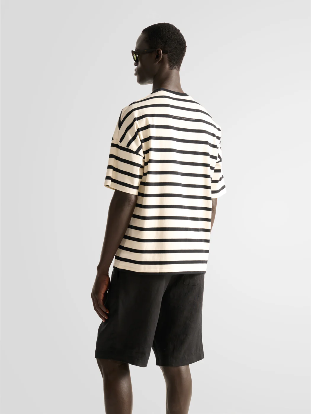 T-shirt col rond marinière - L'atelier