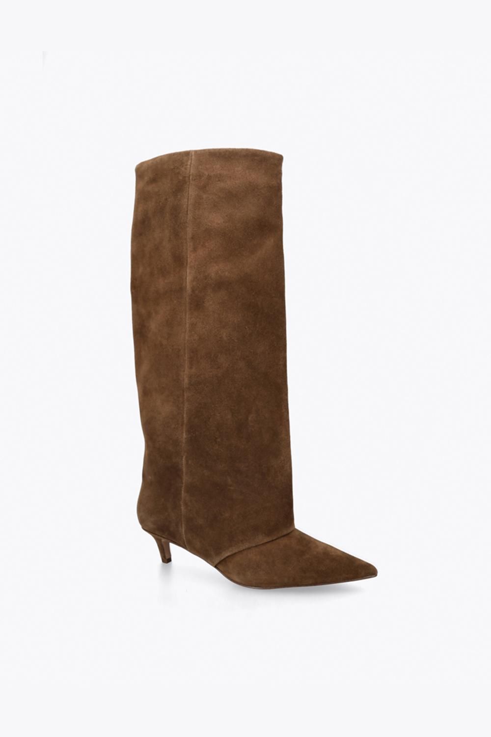 STEVE MADDEN Luca Brown Suede' Suede Boots