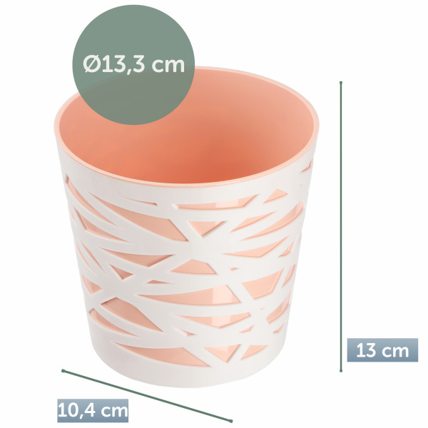 Doniczka Osłonka Wkład Donica Kolory Beż 13cm