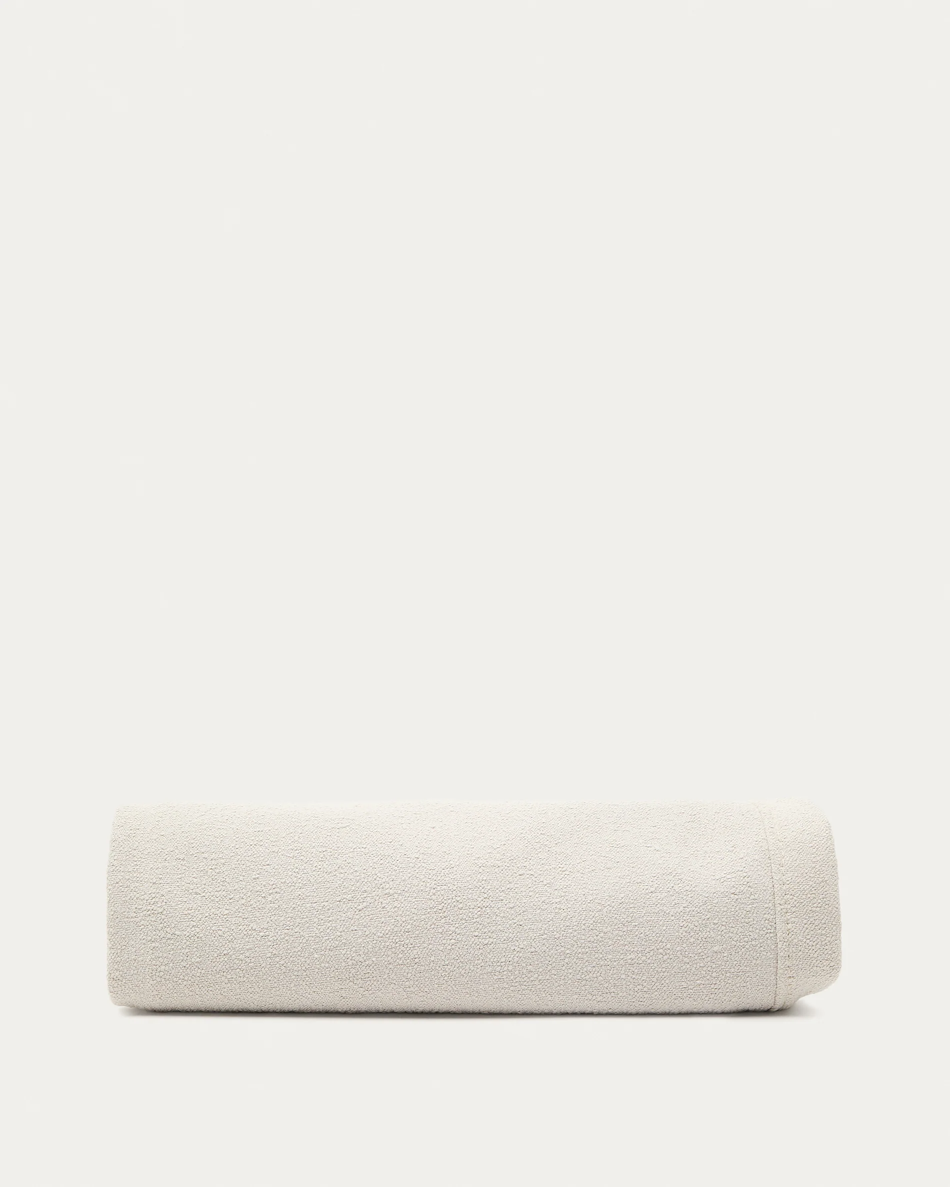 Cover for Odum bed in beige micro bouclé for a 160 x 200 cm mattress