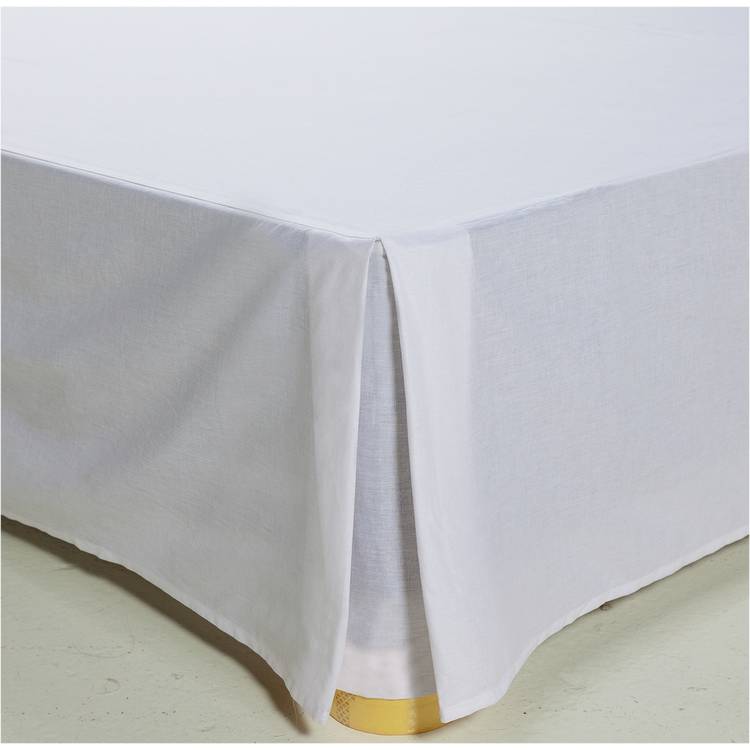 Habitat Easycare Plain White Valance - Single