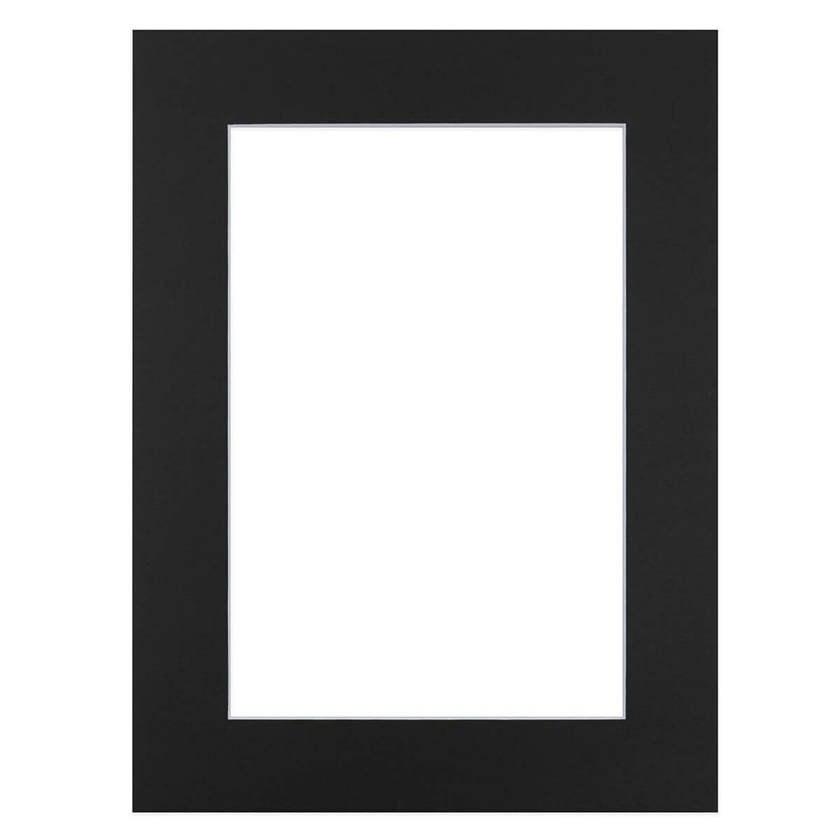 PASSE-PARTOUT SIMPLE - Passe-partout noir 30x40 cm ouverture 24x30 cm carton