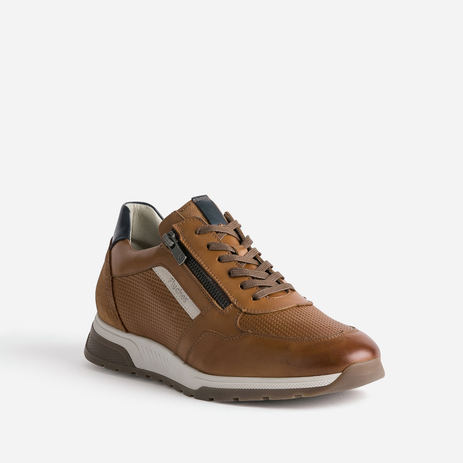 Tennis FLUCHOS camel en cuir
