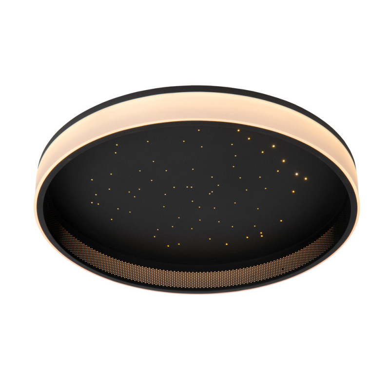 Plafonnier LED Estreja noir Ø 40 cm 5500 lm 40 W LUCIDE