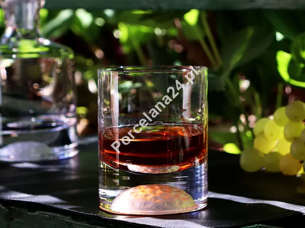 Kpl. szklanek do whisky 0,28 L (4szt)   karafka 0,5L (1szt) Krosno - Golf 44.KPL.1621