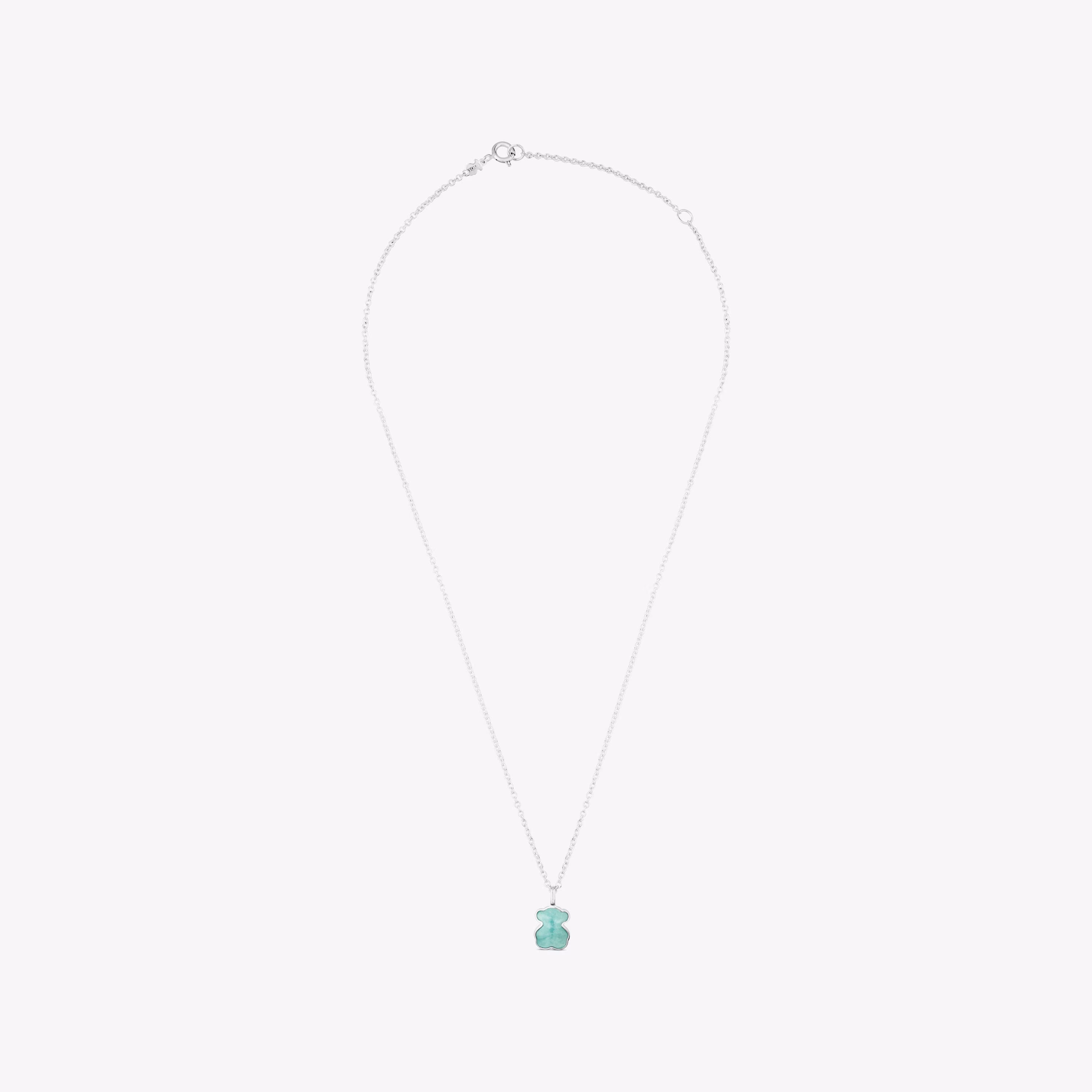 Collar de plata con amazonita New Color