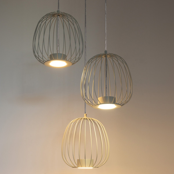 Lampa wisząca szary beż BELL PLUS 3xGX53x12W Sigma Lighting