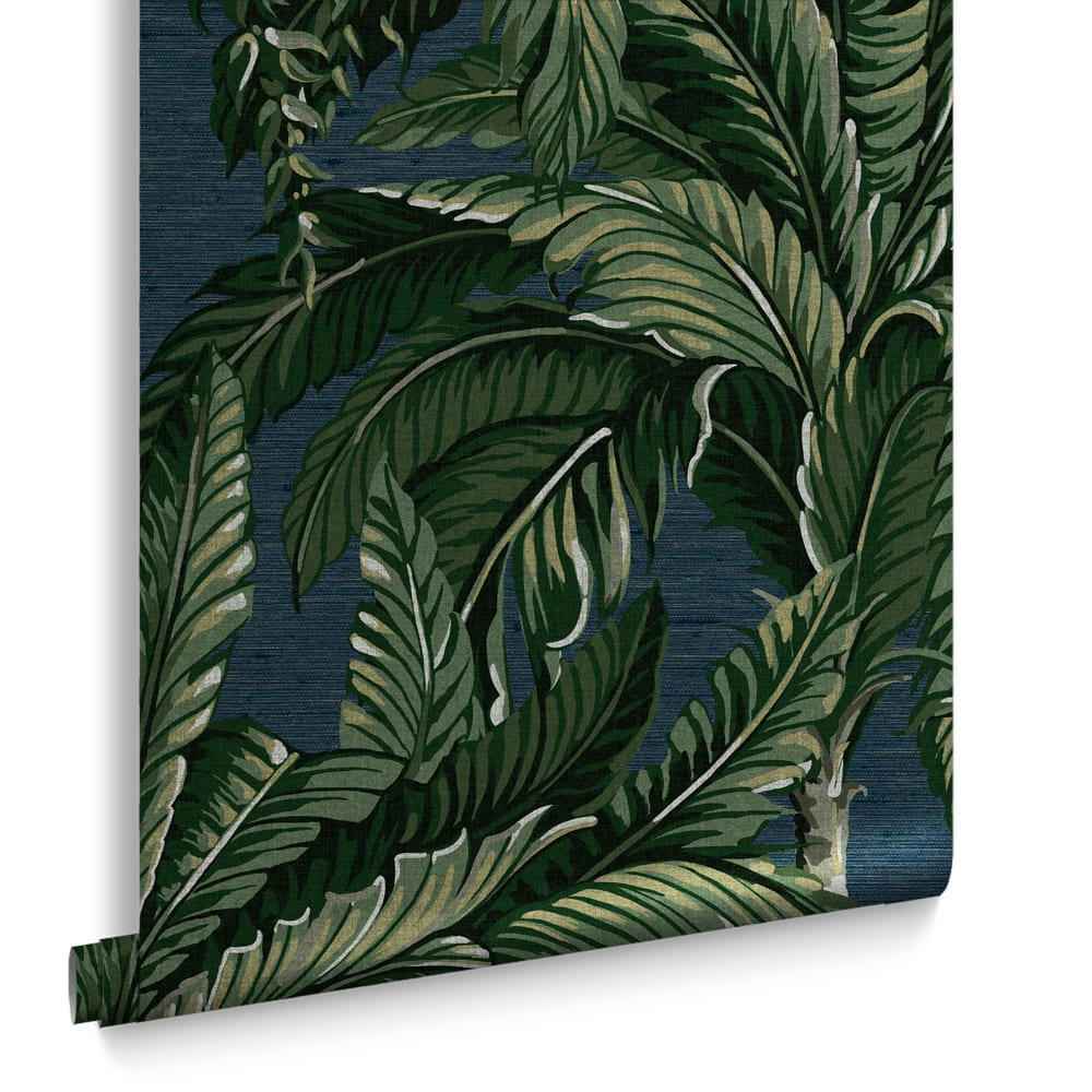 - papier peint daintree palmiers bleu vert 1005x52cm