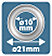 Œillets de renfort Rapid 5000412 en acier Ø 10 mm boite de 25 pièces
