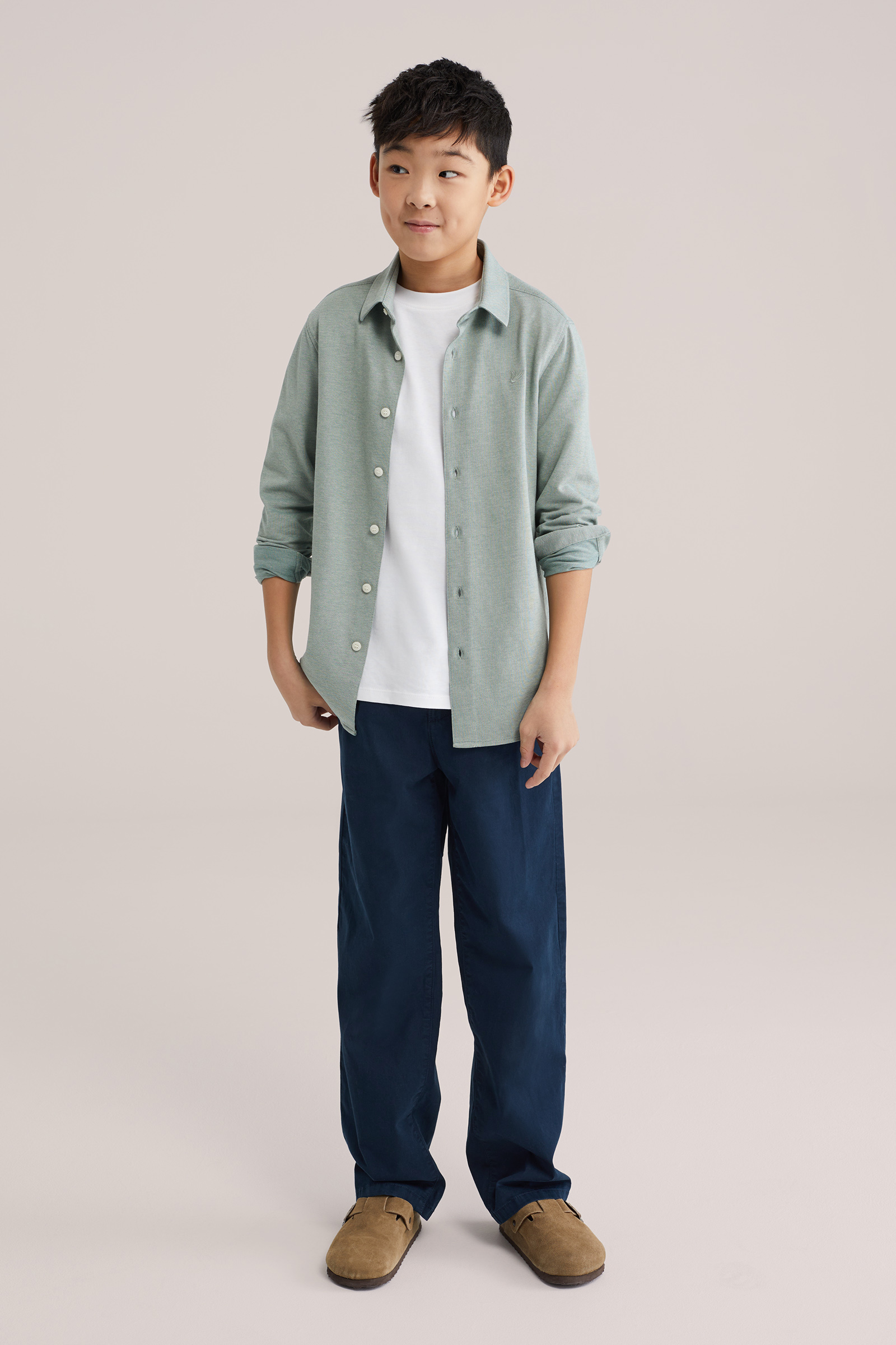 Jongens jersey overhemd met embroidery