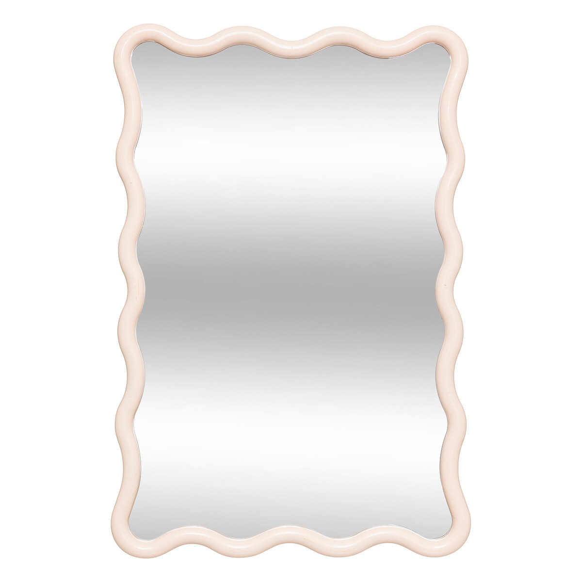 Wavy mirror "Judy" Beige, 60x38 cm