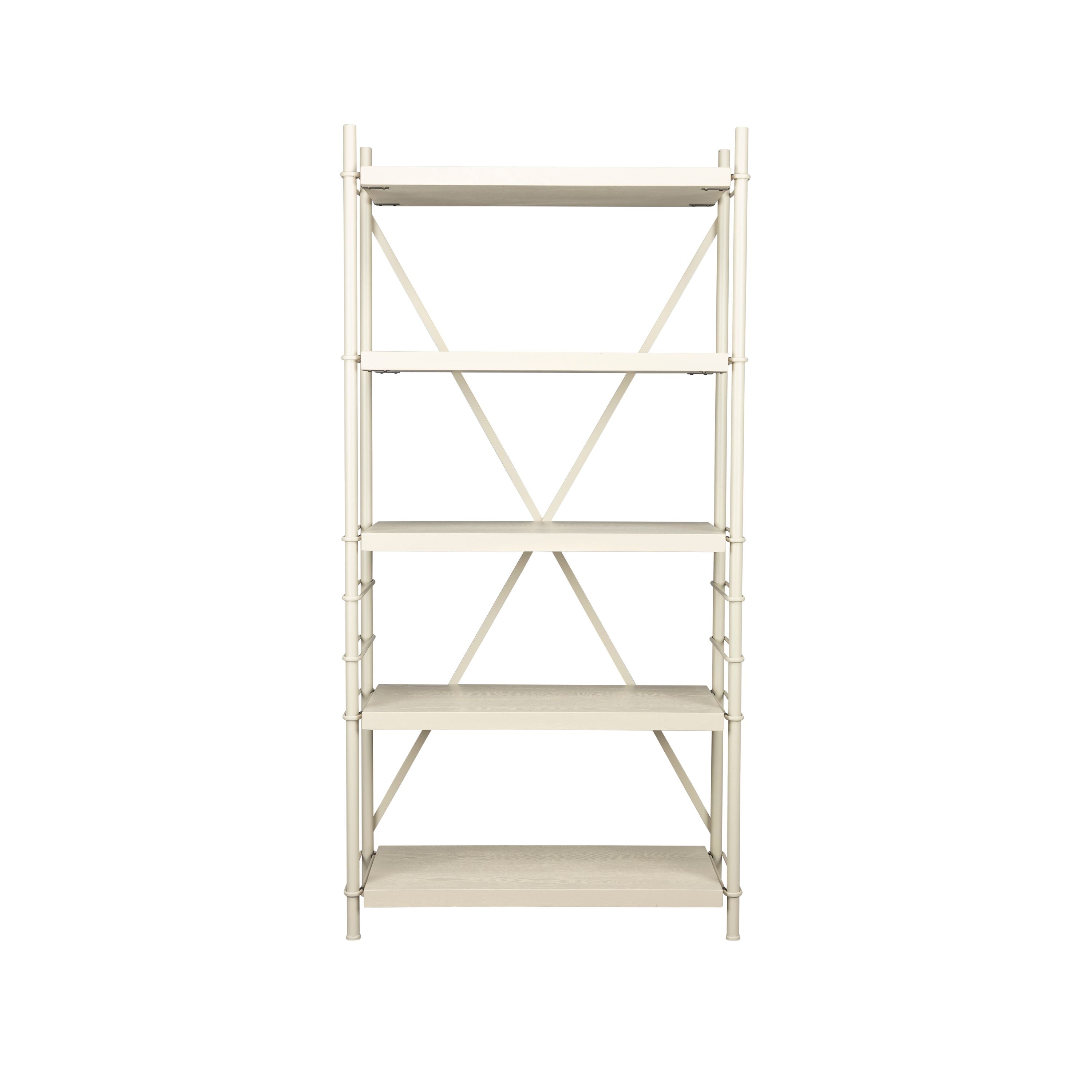 Dutchbone Iron Stellingkast Beige Hoog