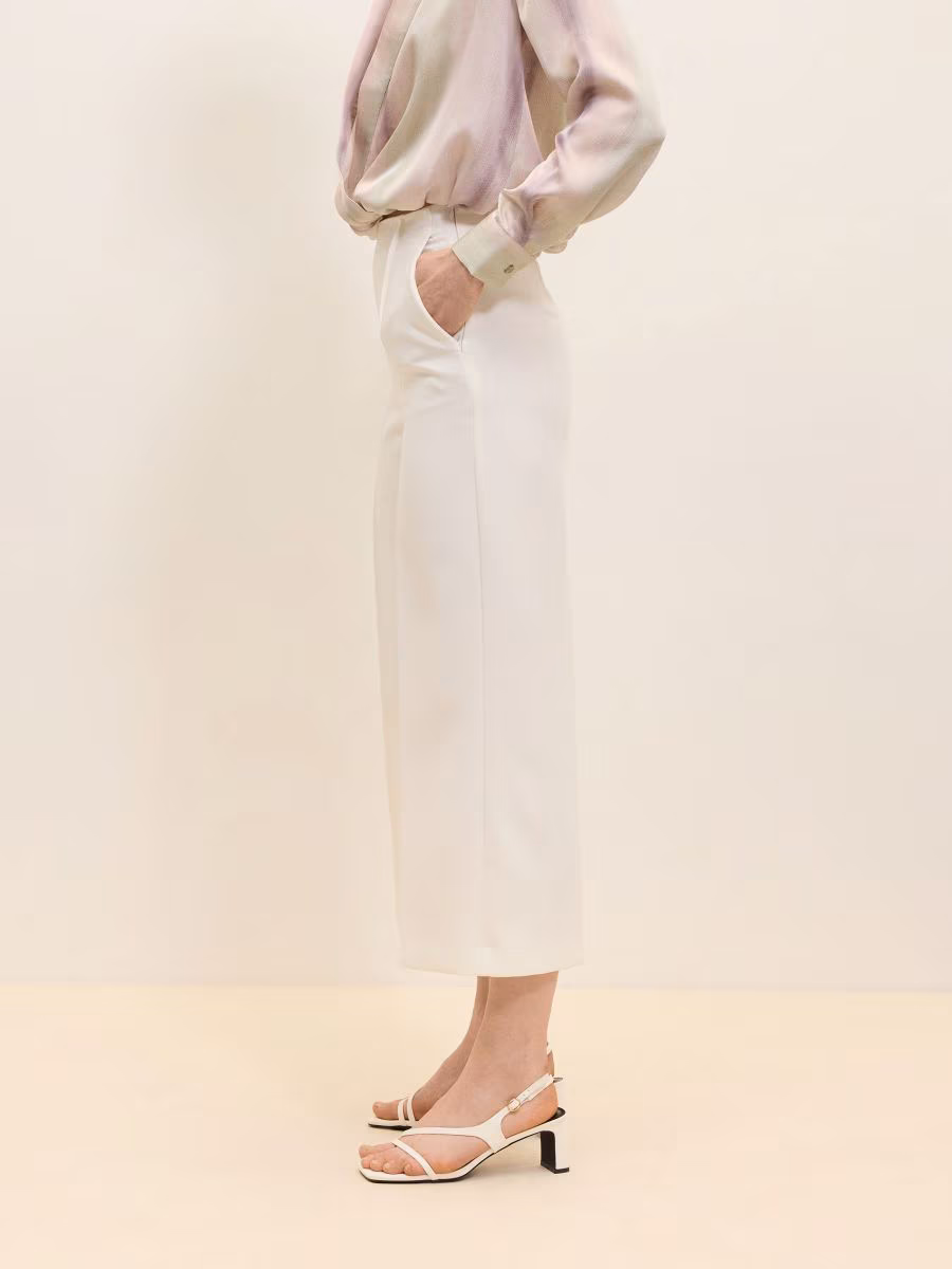 Culotte Trousers With Viscose Blend