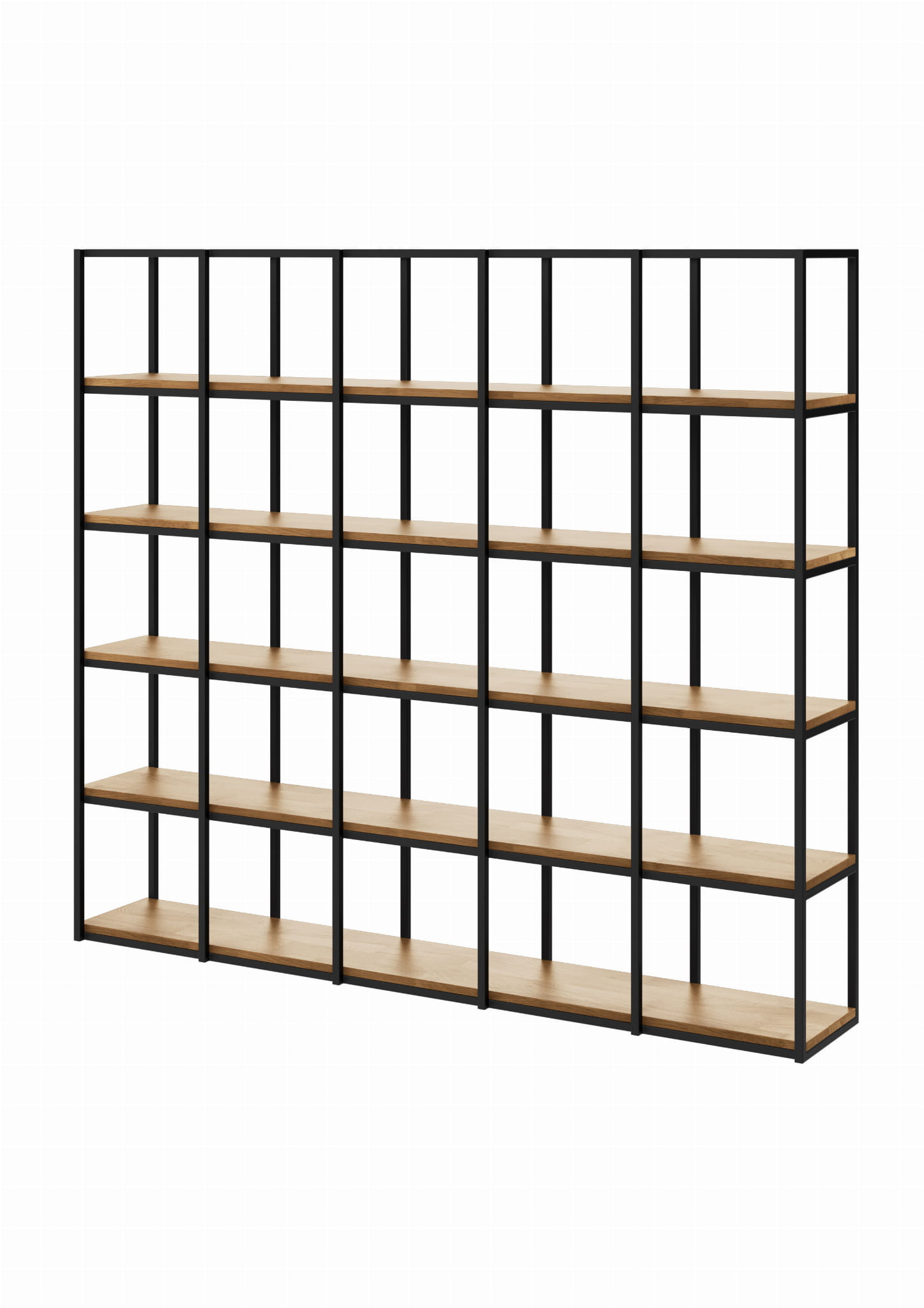 Regał WOOD BOX 177x200x30/34 Loft na książki