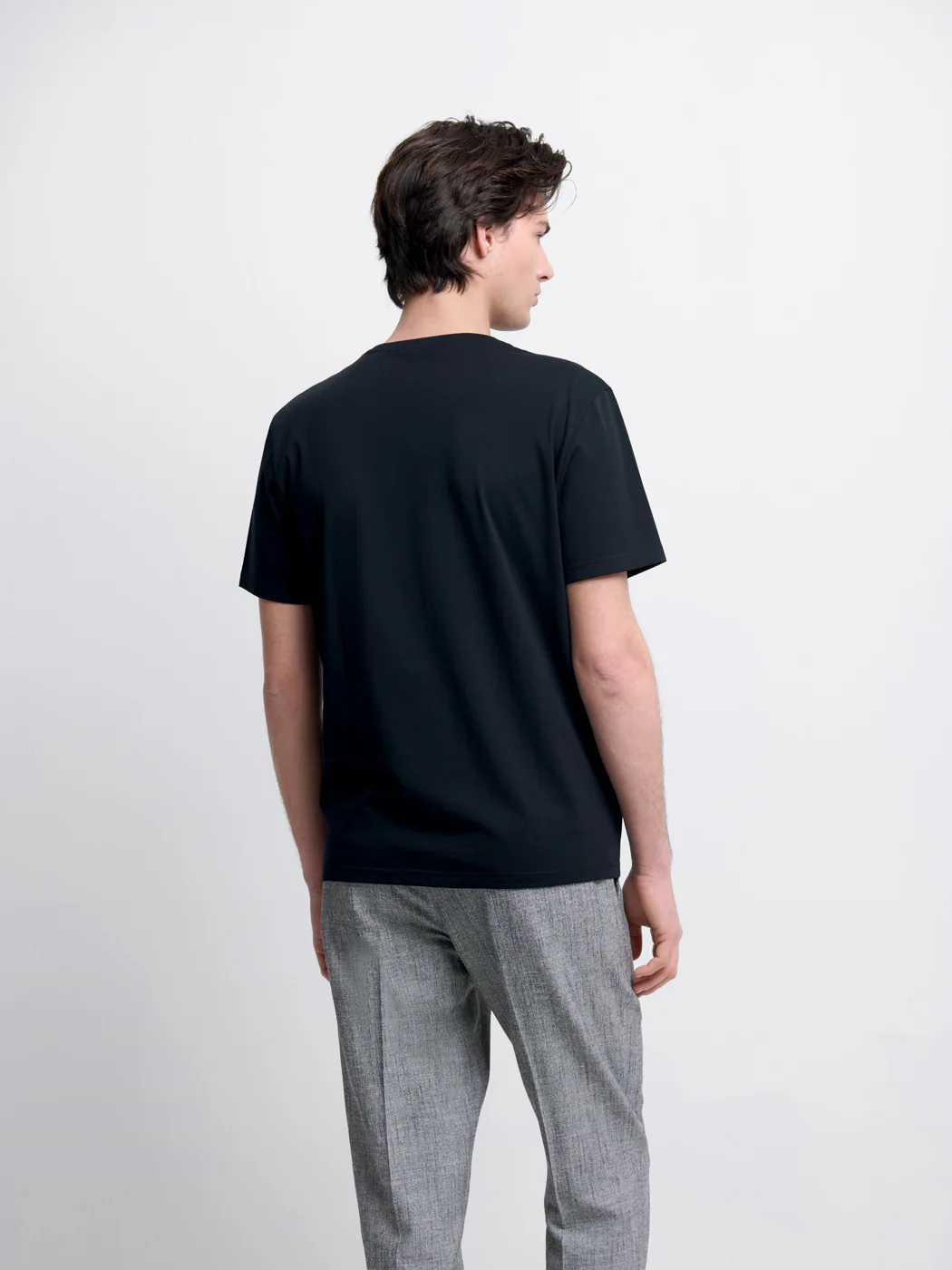 T-shirt col V en coton Supima®