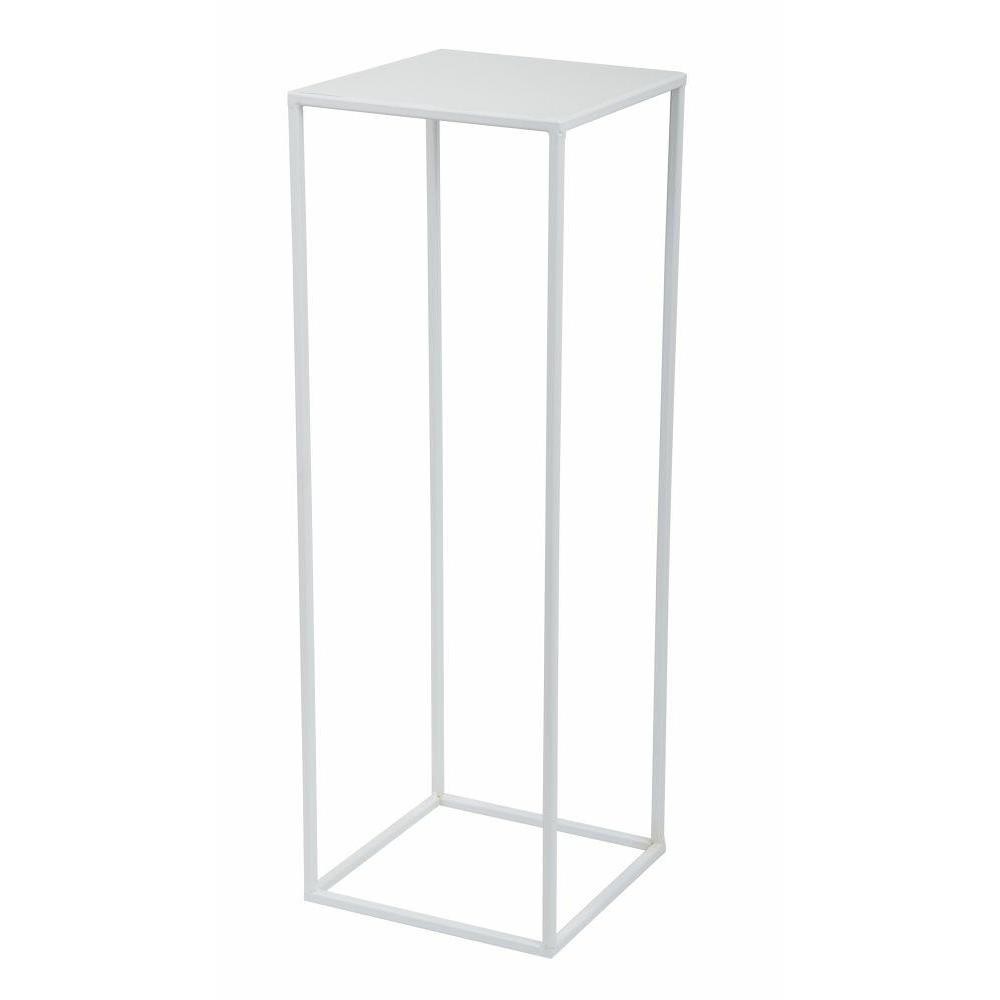 Biały nowoczesny kwietnik stojący 70 cm GLAM