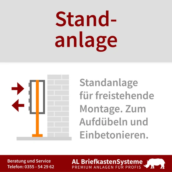 Briefkasten, Parteien: 2, Freistehend, BxHxT: 99,4 x 150 x 11,6 cm