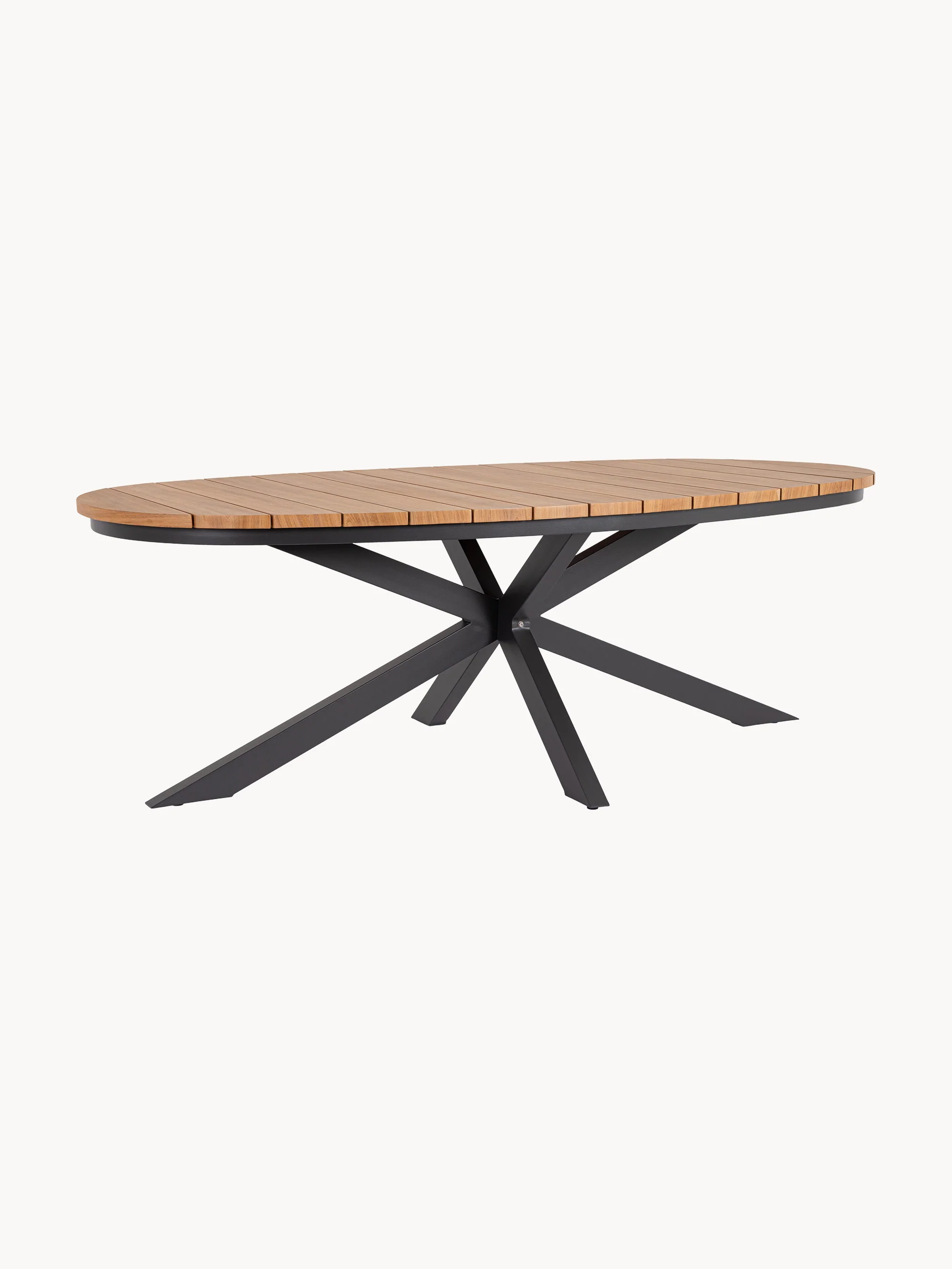 Ovaler Outdoor-Tisch Zelmar, 218 x 115 cm