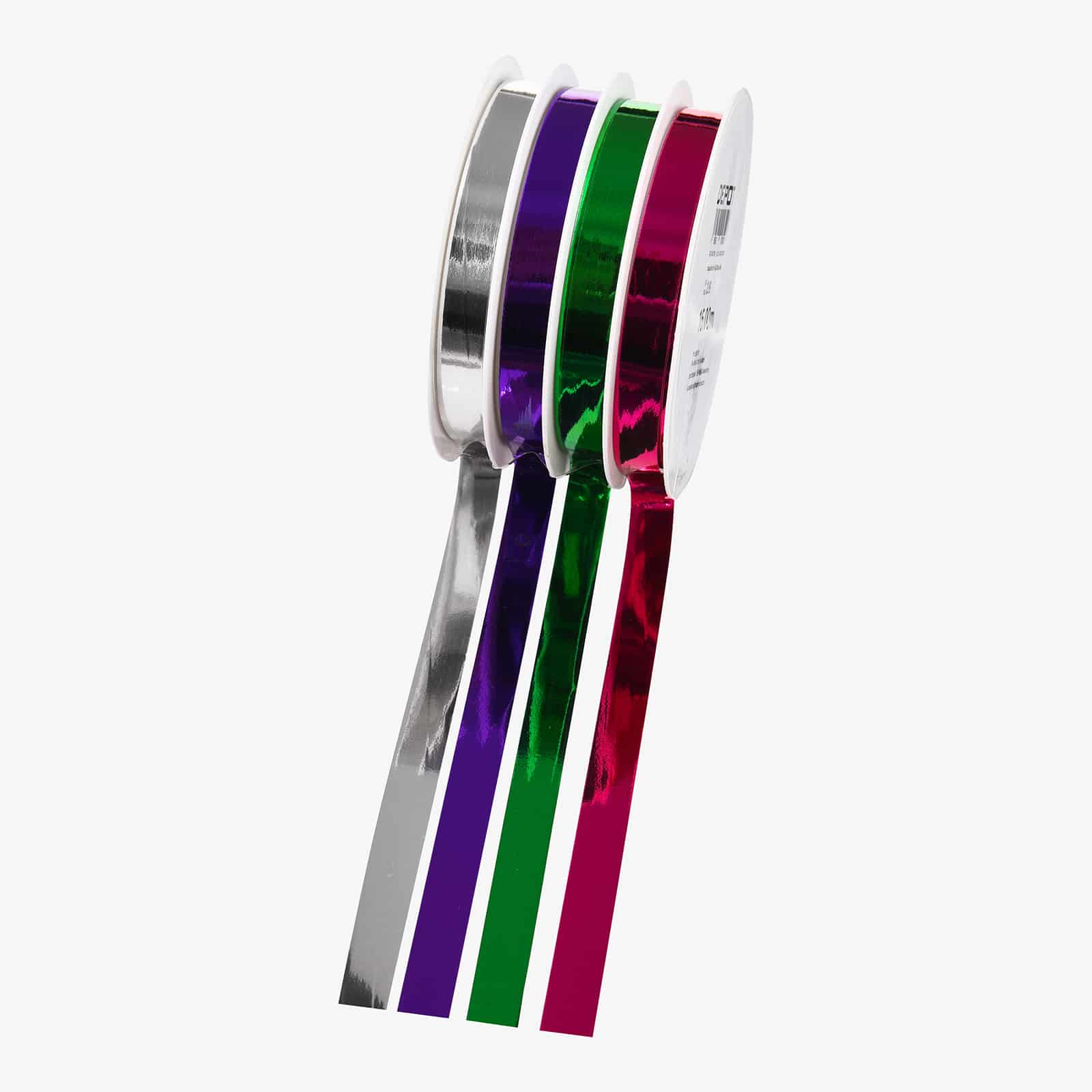 Geschenkband-Set Glanz Violett,L 16.000 x B 9 mm, 16 m