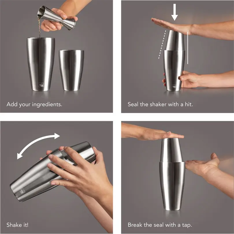 Cocktail-Shaker 2er-Set Vacu Vin