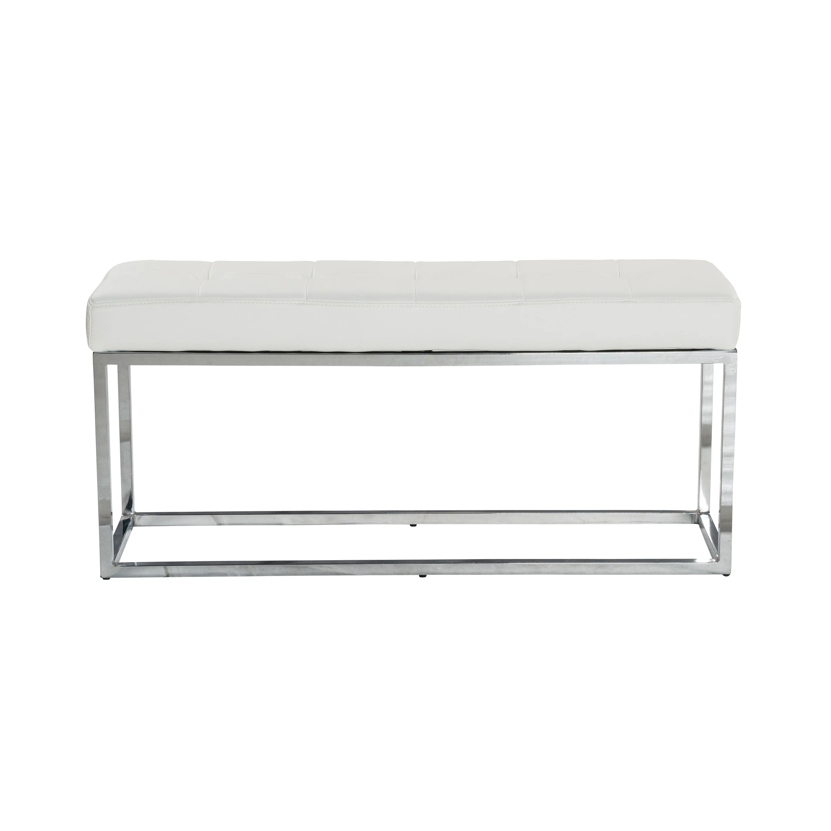 Reign Tufted PU Metal Bench