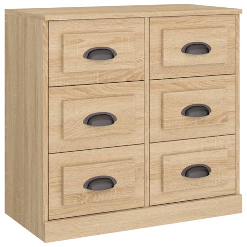NNEVL Sideboards 2 pcs Sonoma Oak Engineered Wood