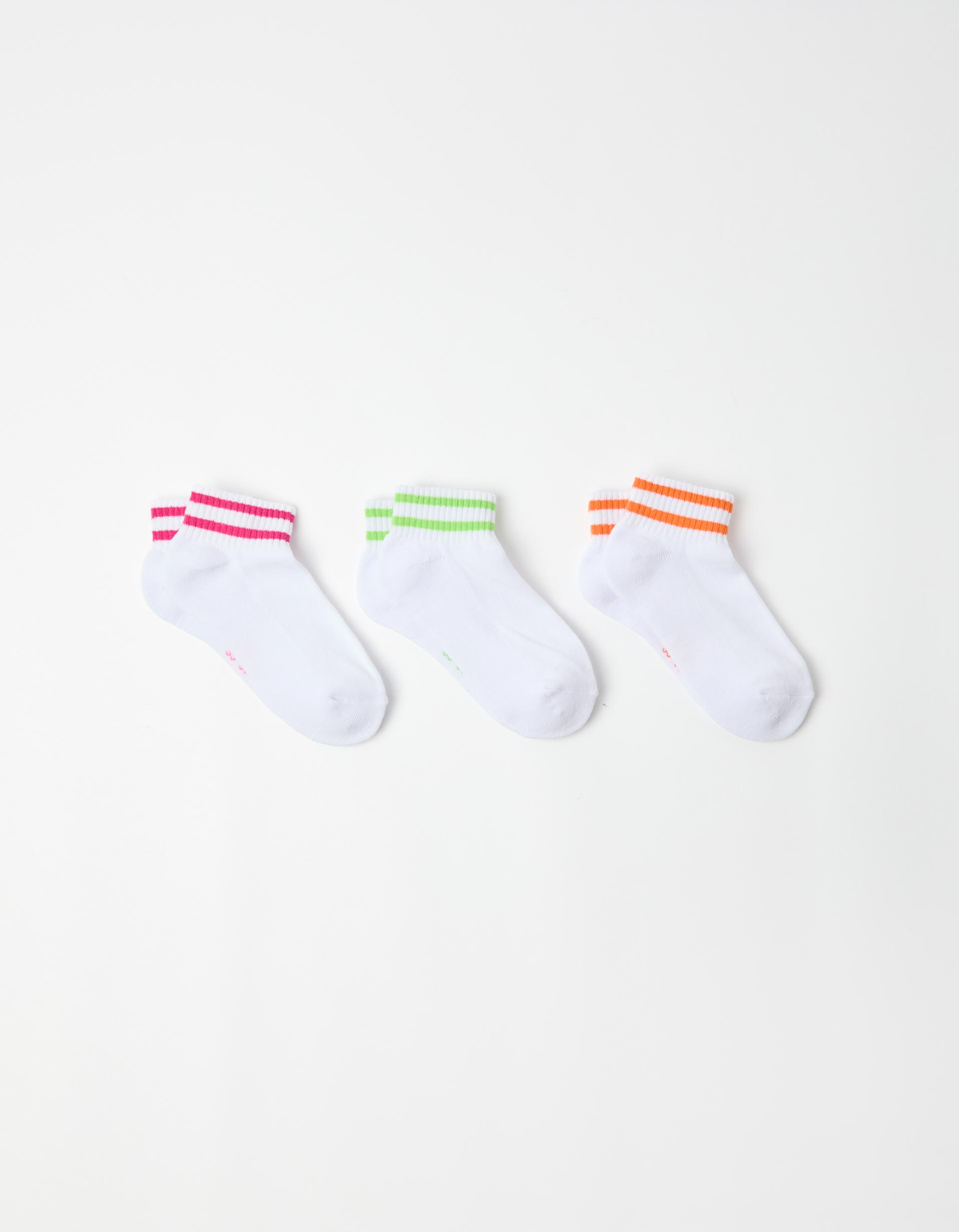 Pack 3 Pares de Meias Tornozelo, Mulher, Branco