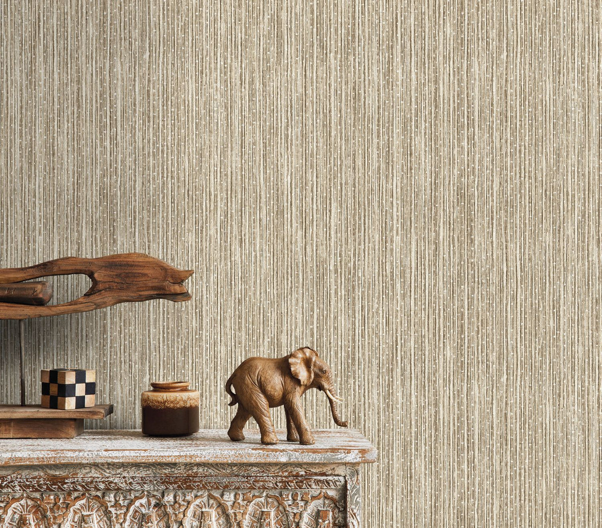 Sanders & Sanders behang bamboe beige en bruin - 53 cm x 10 m - 640057