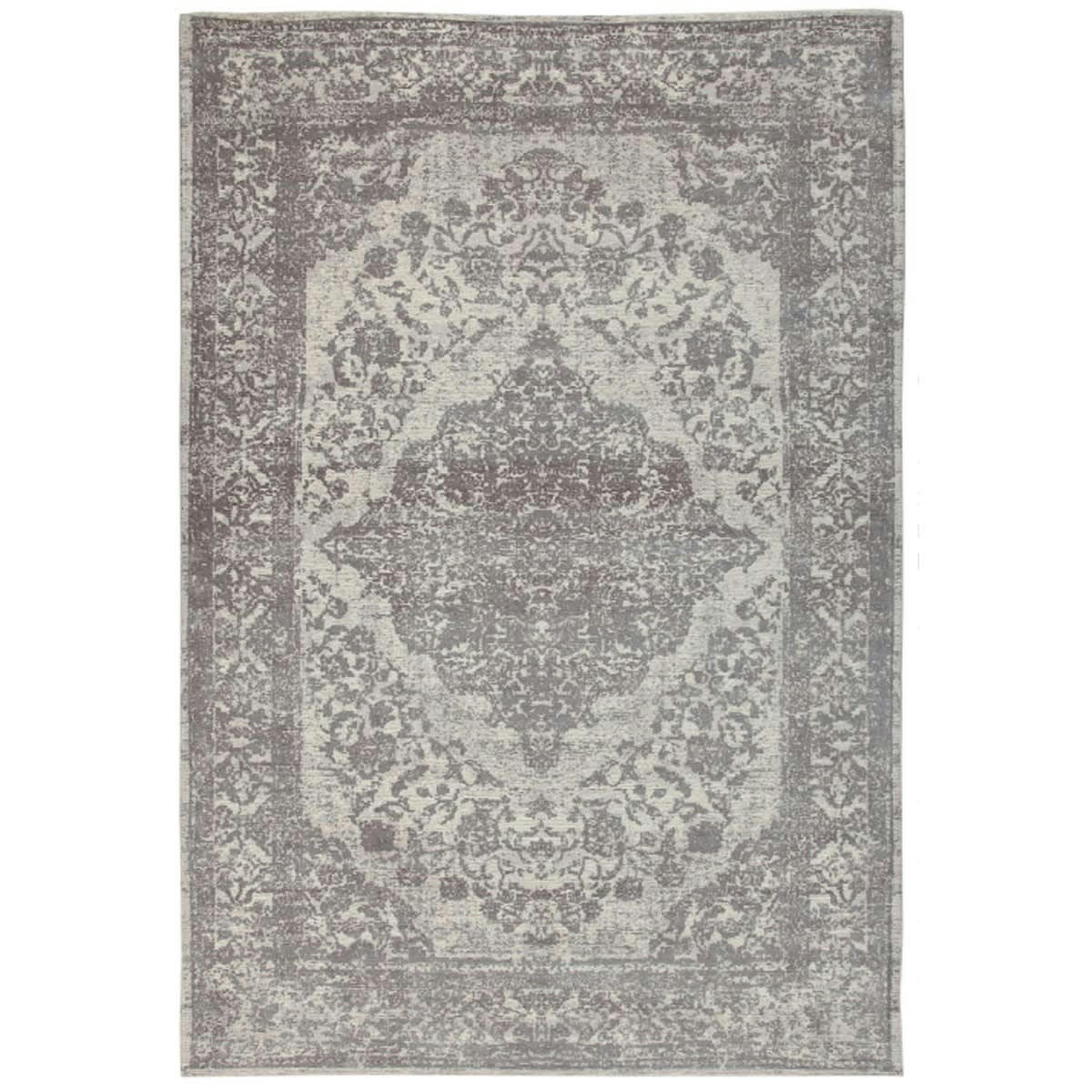 ARGELLA - Tapis de salon en coton gris 160x230 cm