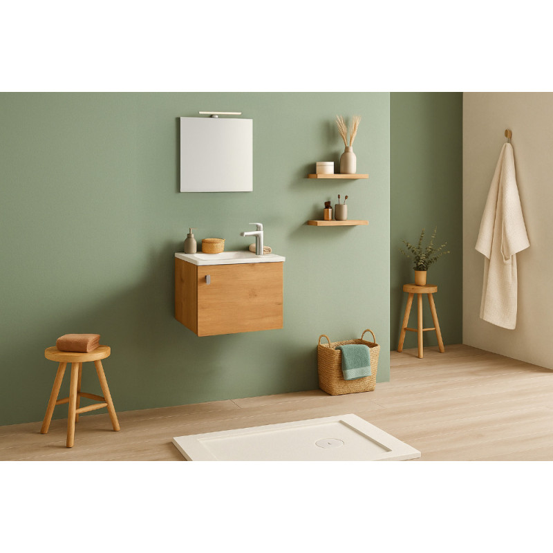 Meuble lave-mains Opal chêne 50 cm THYS