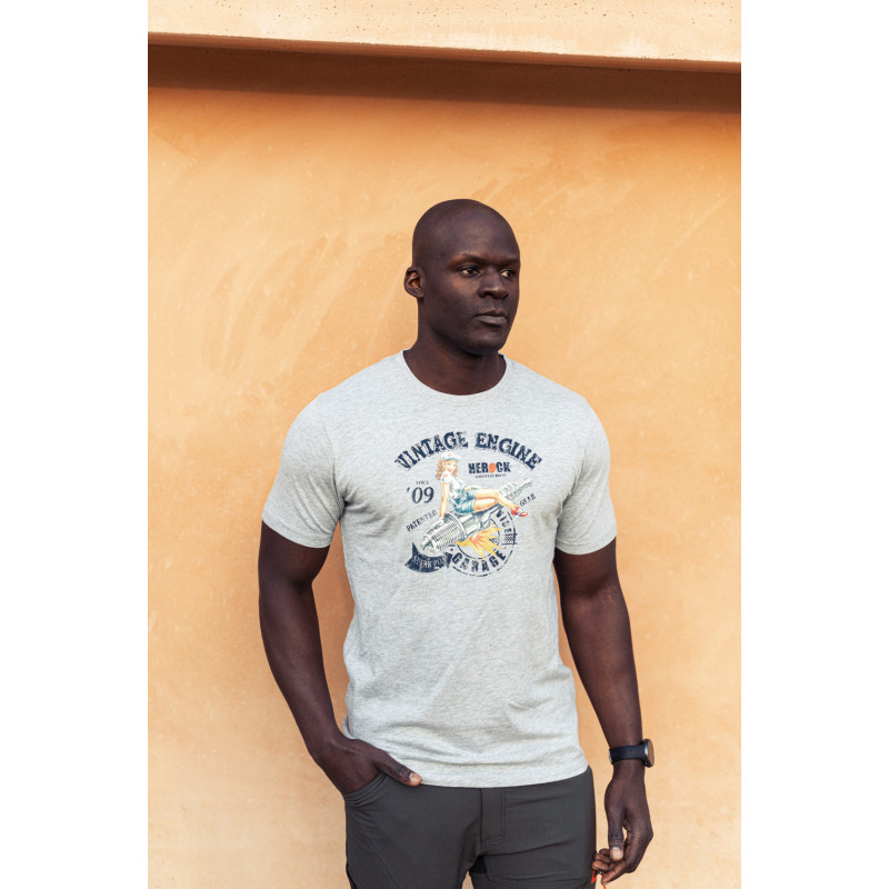 T-shirt Vintage Engine S HEROCK
