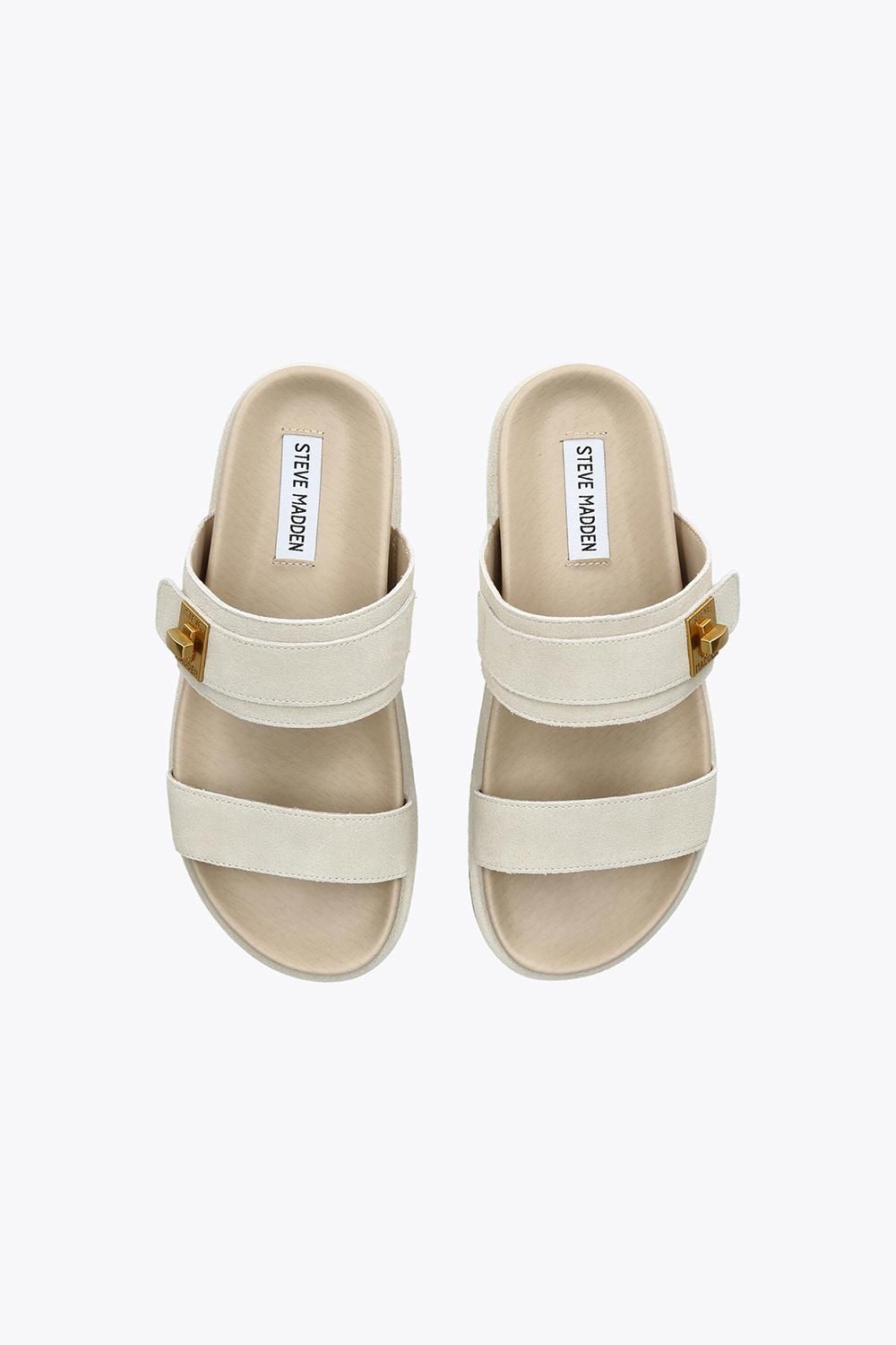 STEVE MADDEN Take Two Beige Suede' Suede Flats
