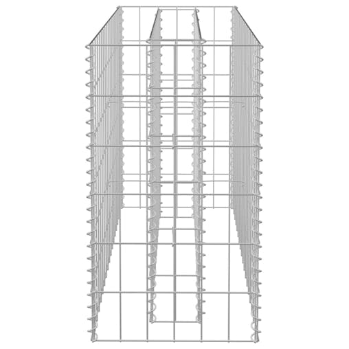 NNEVL Gabion Raised Bed Galvanised Steel 90x30x60 cm