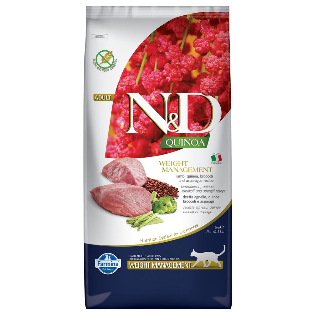 Farmina N&D Adult Quinoa Weight Management Lamb, Quinoa, Broccoli & Asparagus