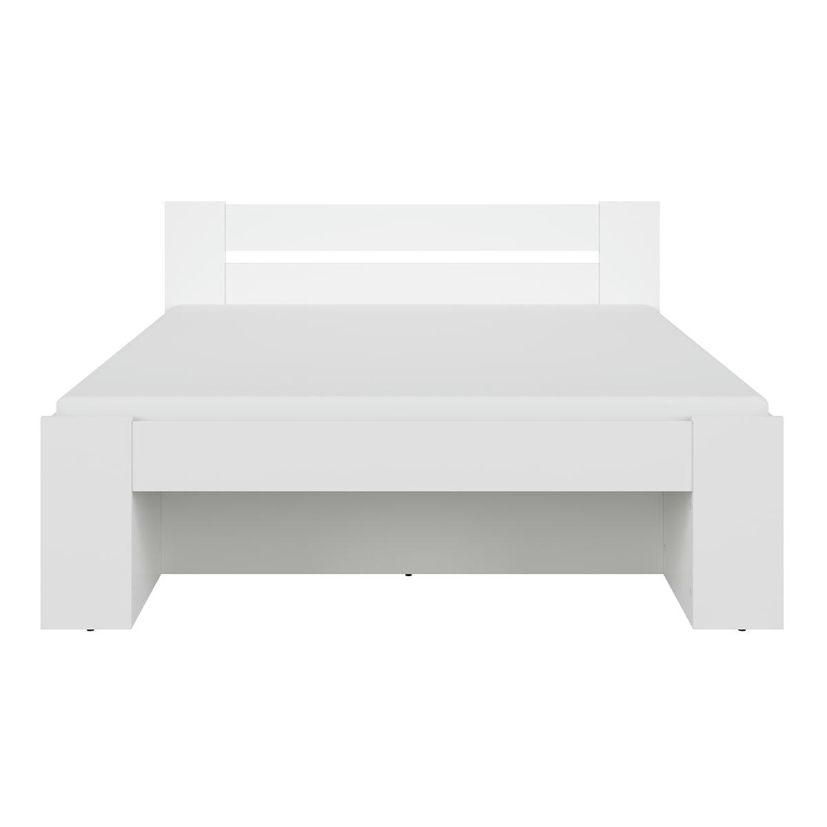 - Lit 160x200 stratifiés blanc