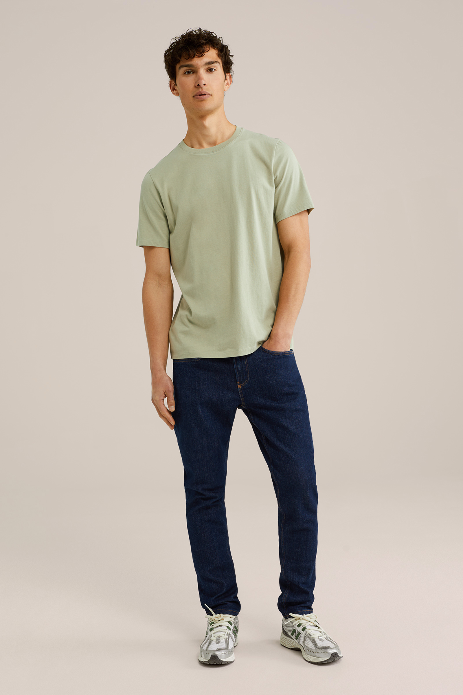 Heren Regular fit T-shirt van 100% katoen