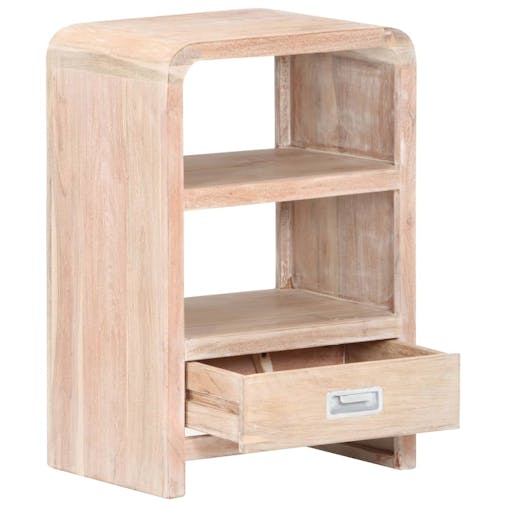 NNEVL Bedside Table 40x30x60 cm Solid Acacia Wood