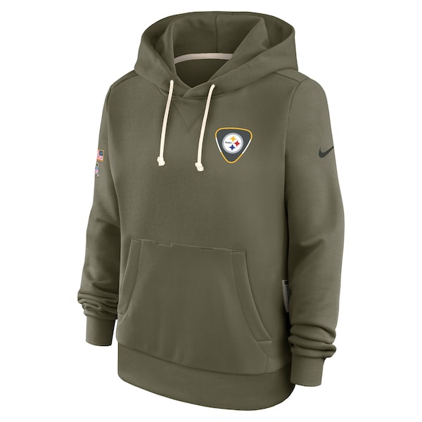 Pittsburgh Steelers Nike Women's 2025 Salute to Service Sideline Standard Issue Dri-FIT Hoodie - Olive
