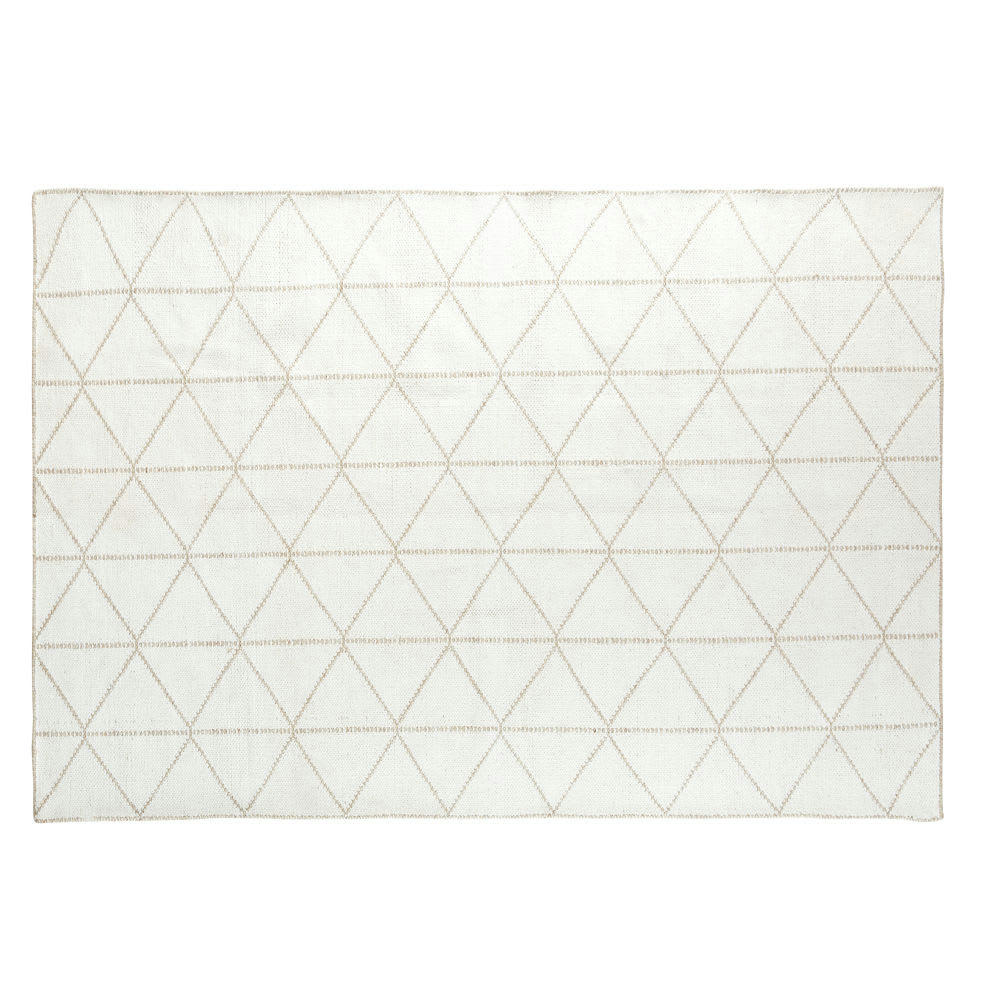 SLOW - Tapis réversible tissé style scandinave motifs graphiques 140x200