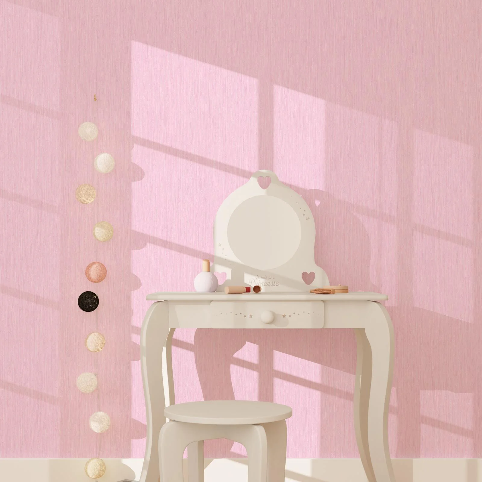Papier peint PANAMA coloris rose barbapapa