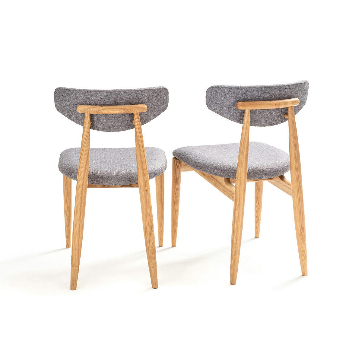 Lot de 2 chaises vintage frêne, Nochy