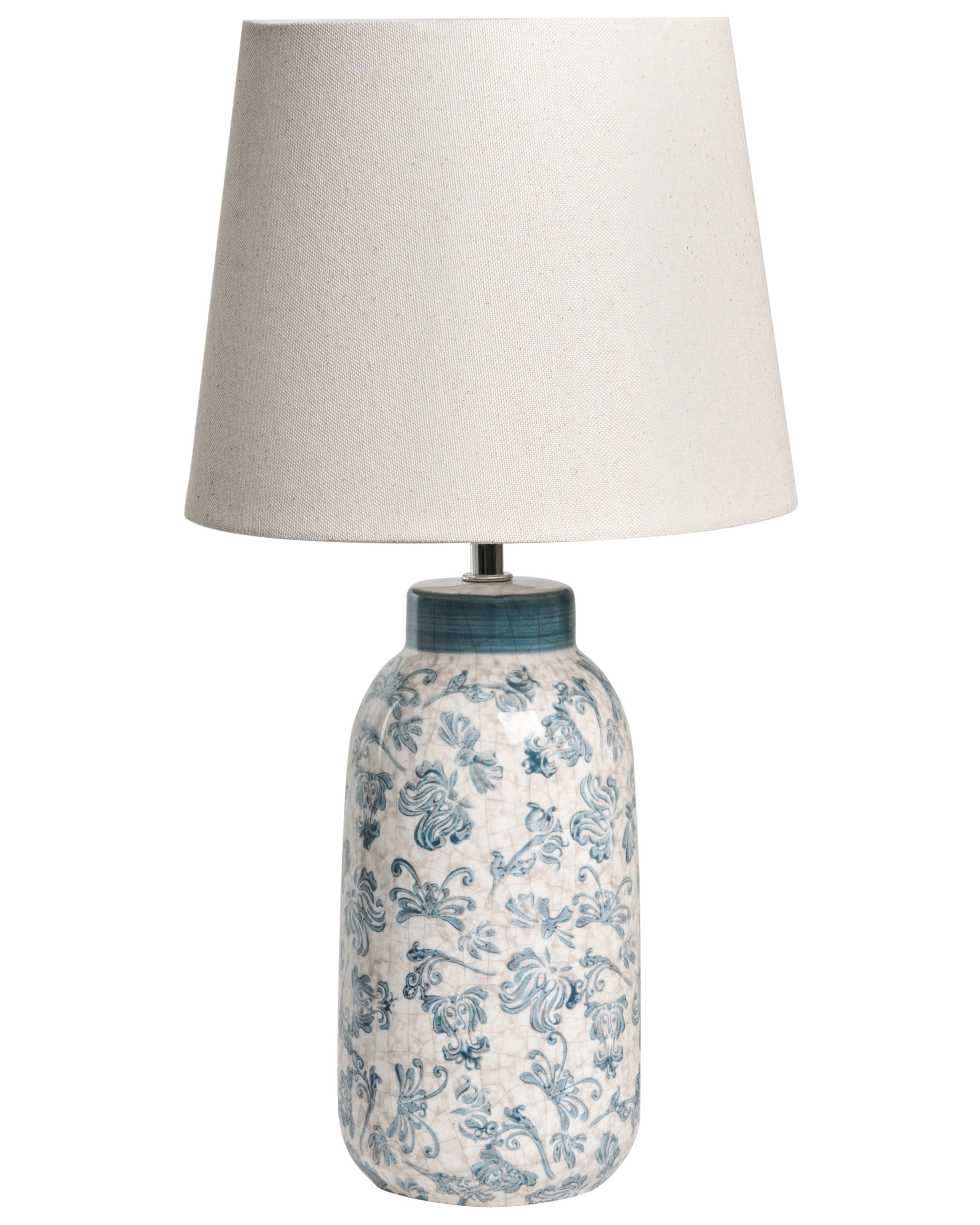 Table Lamp LEMPA Ceramic White/ Blue