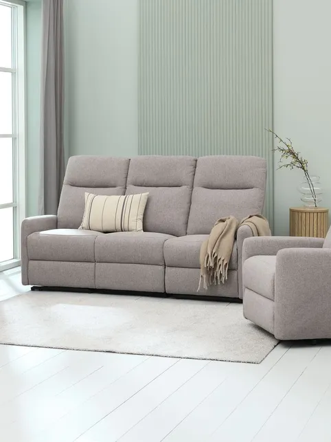 Sofa VONSILD 3-pers. elektrisk lysegrå