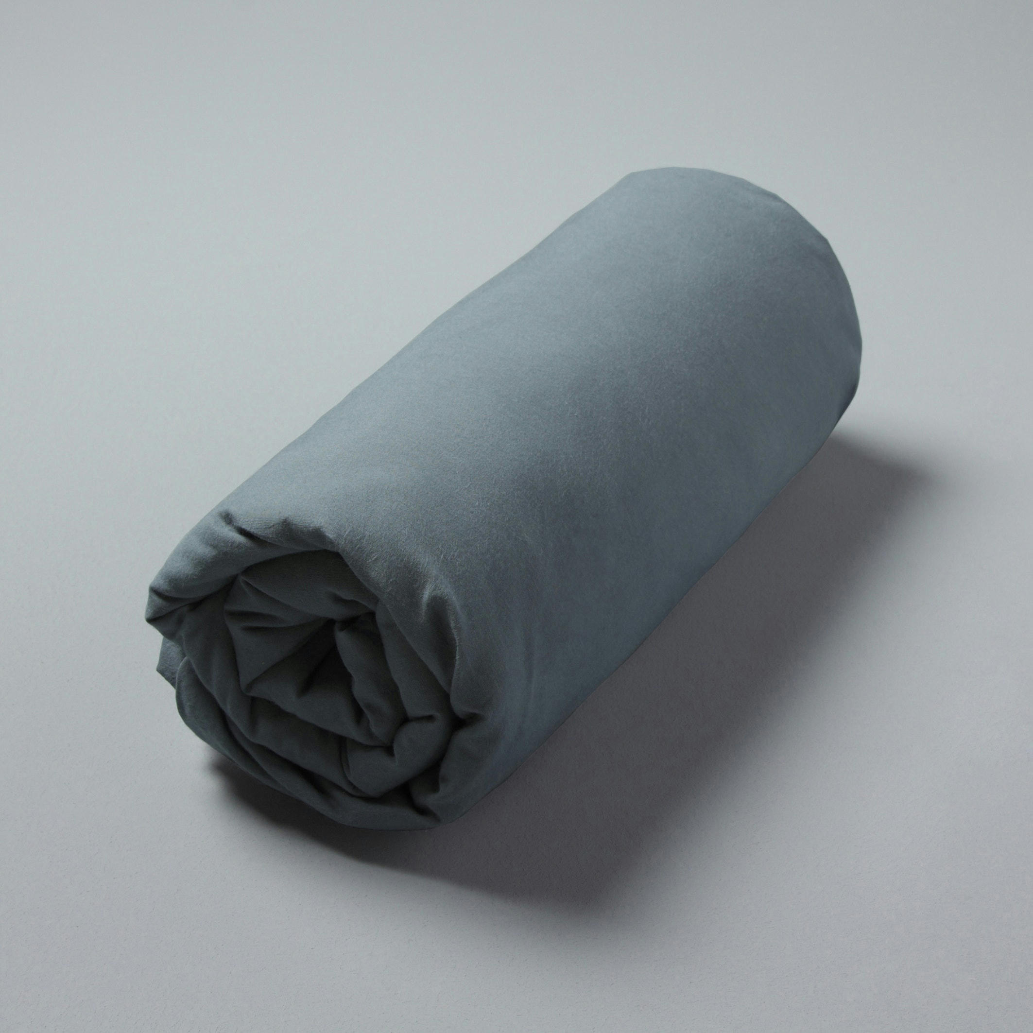 Drap-housse voile de coton bio lavé, Gypse