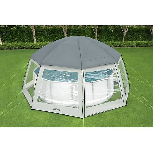 Bestway Dôme de protection pour piscine hors-sol ronde - jusqu'à diamètre 4.88 m