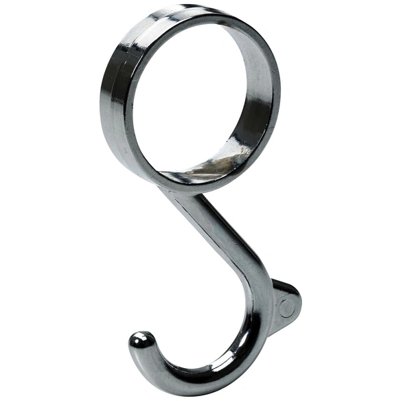 Kleiderhaken, Chrom, 1-fach, Stahl, Silber, Stahl, 8 x Ø25 x 65 mm