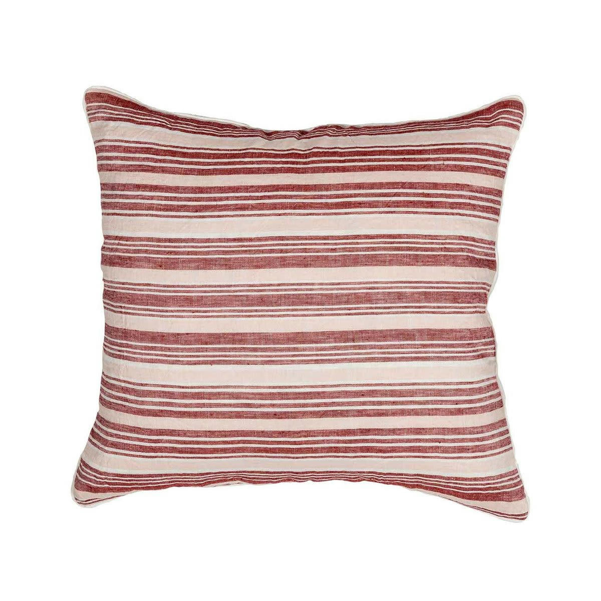 TEKSADA GRAPHIC - Coussin en lin/coton lavé  cardinal 45x45 cm