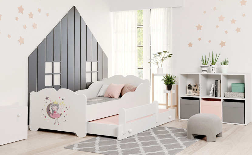 Podwójne łóżko Anna 160x80 z grafiką