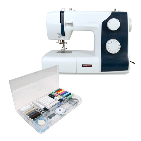 Hobbycraft HD17 Sewing Machine and Sewing Kit Bundle