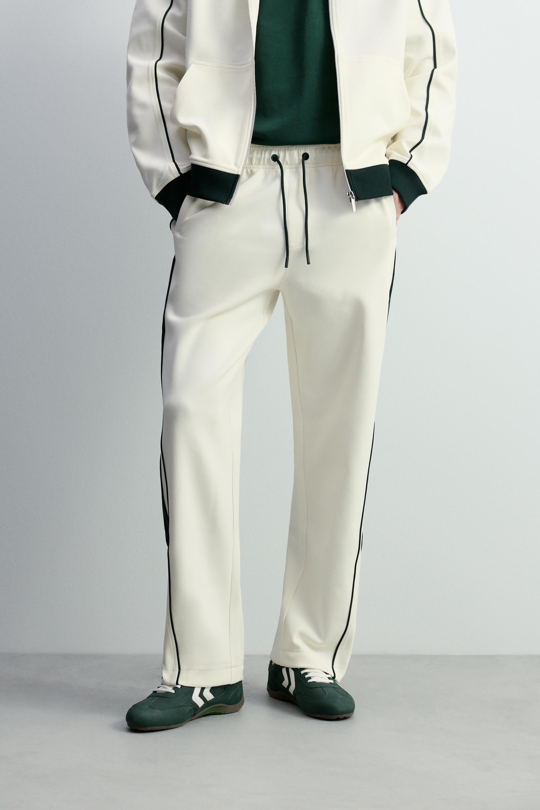 Pantalón interlock bandas